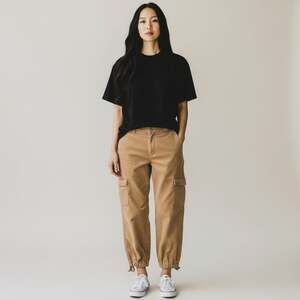 Old Navy Cargo Joggers Khaki Utility Pants Workwear Style Size L